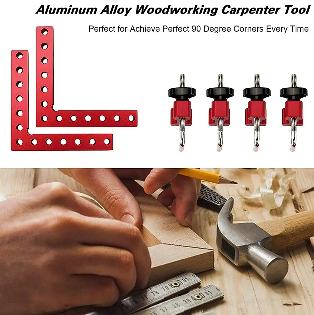 90 Degree Positioning Squares Right Angle Clamps Woodworking Corner Clamping