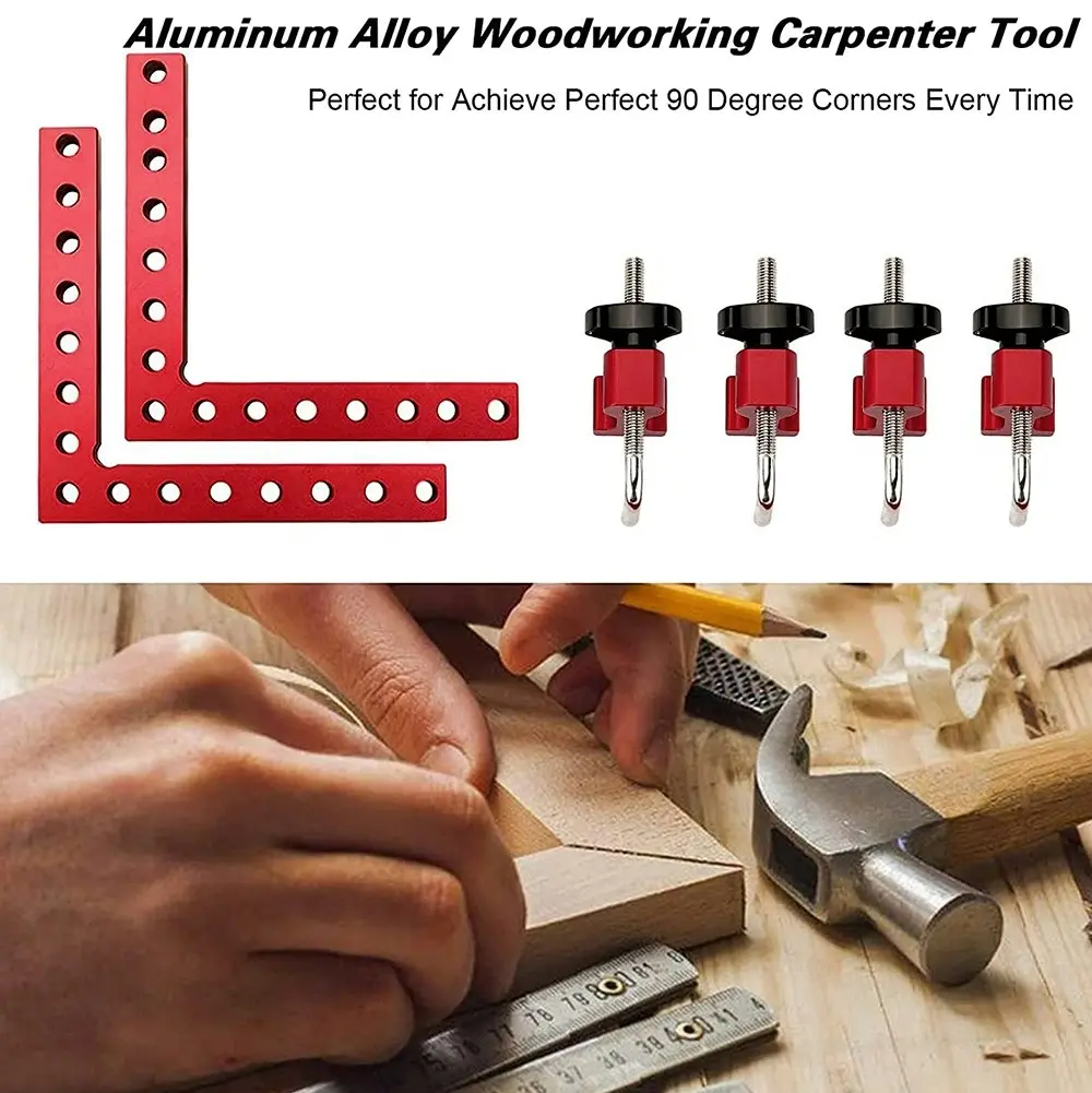 90 Degree Positioning Squares Right Angle Clamps Woodworking Corner Clamping