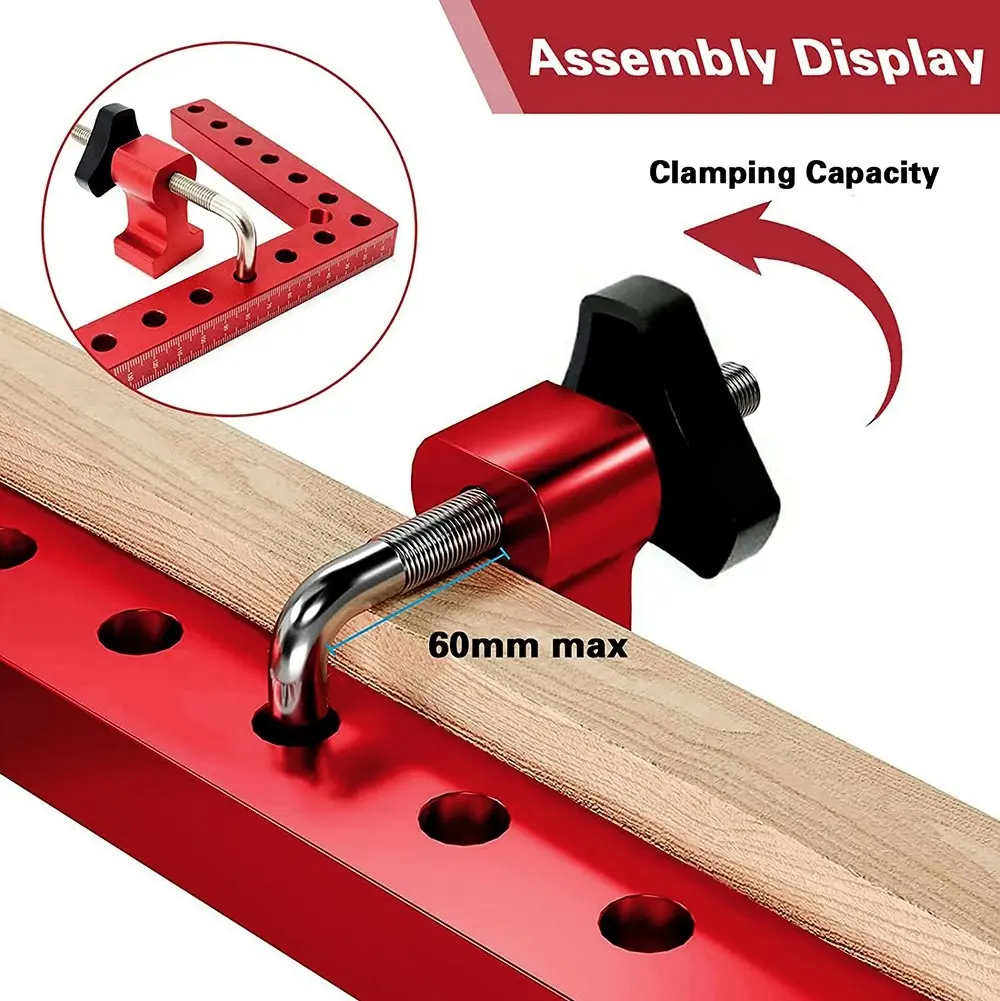 90 Degree Positioning Squares Right Angle Clamps Woodworking Corner Clamping