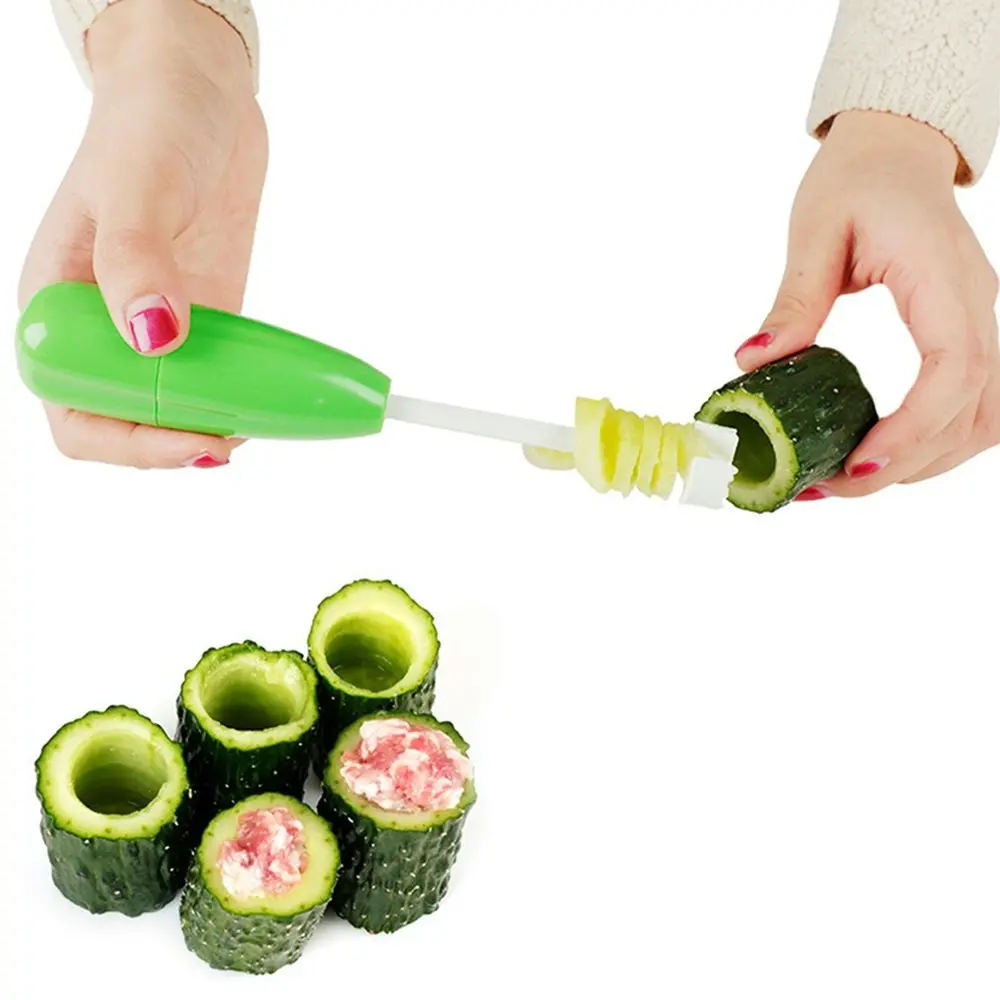 Kitchen Gadget Veggie Drill Digging Corer Cooking Tool Vegetable Spiral Cutter