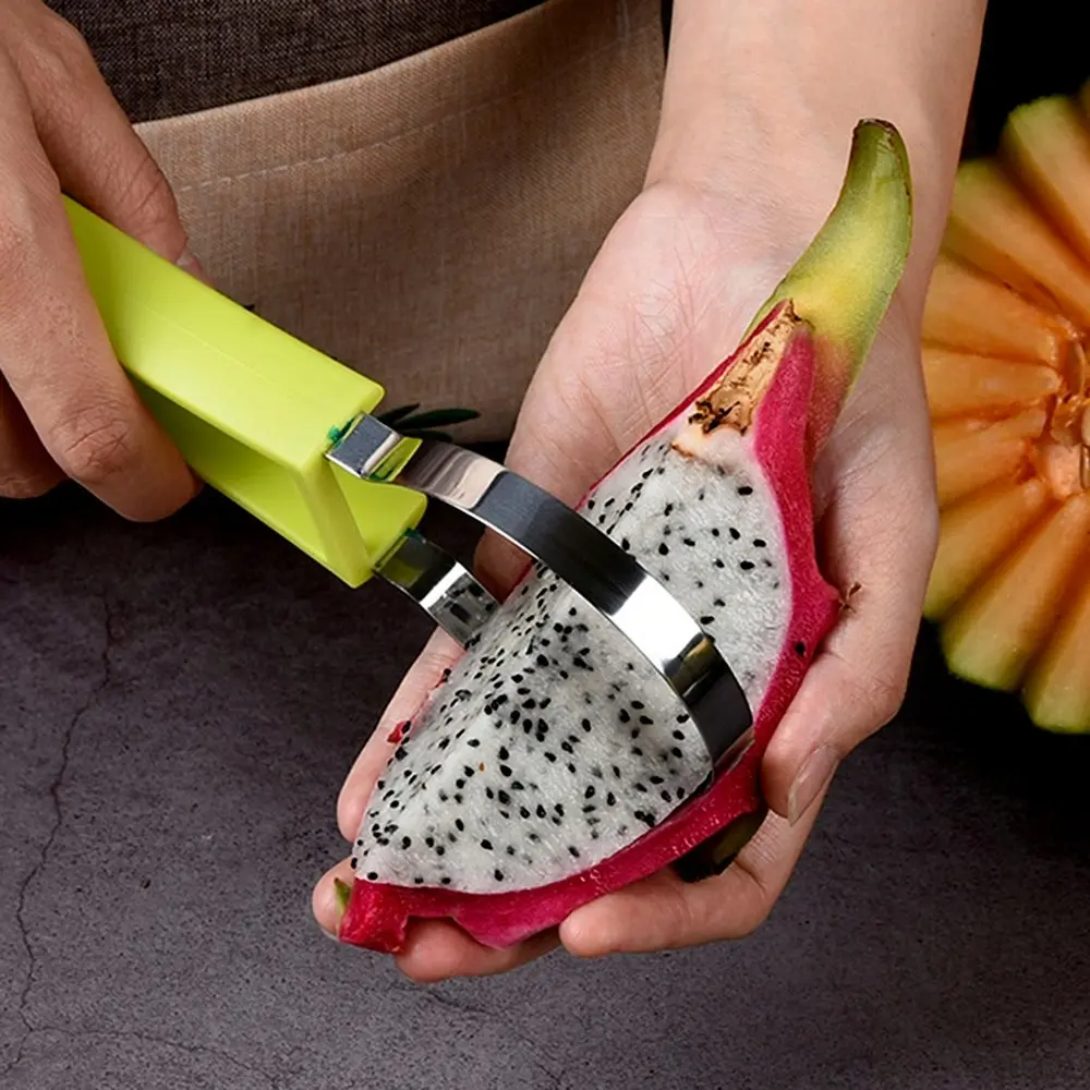 3 in 1 Stainless Steel Carving Knife Fruit Spoon Seed Remover