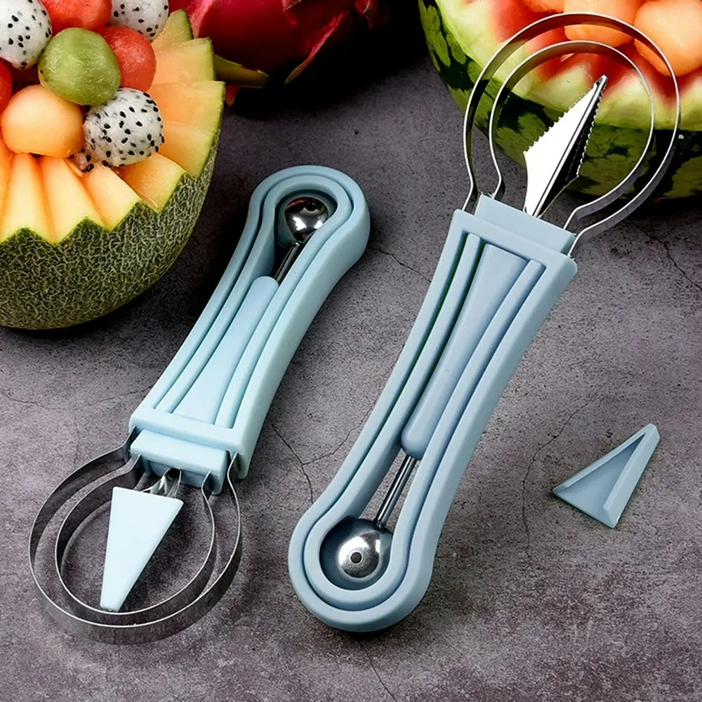 3 in 1 Stainless Steel Carving Knife Fruit Spoon Seed Remover