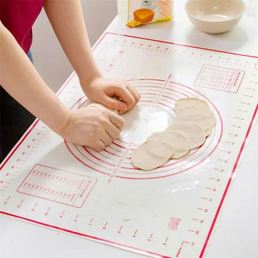 30*40CM silicone pastry kneading mat board with measurements marking