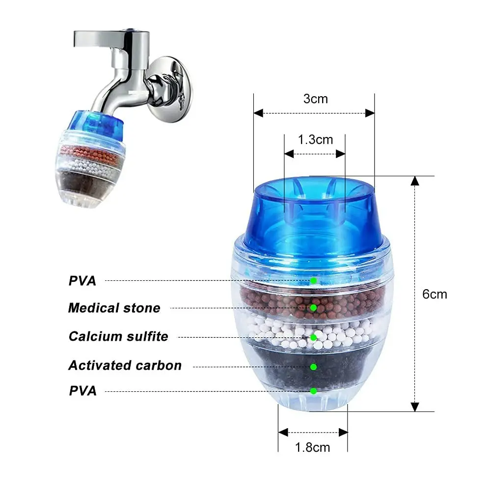 Faucet Water Filter Faucet filter household activated multilayer water filter