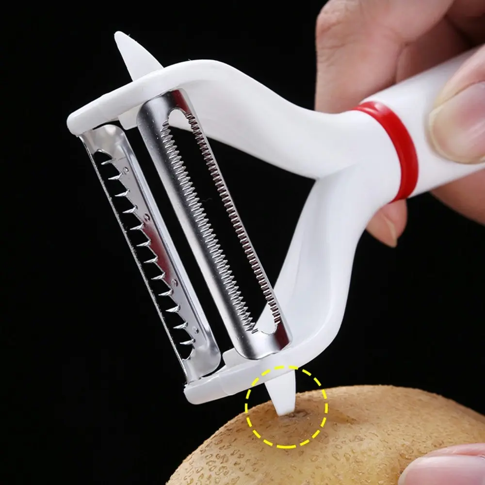 2 Pack Kitchen Multifunctional Peelers Apple Peeler Vegetable Peeler