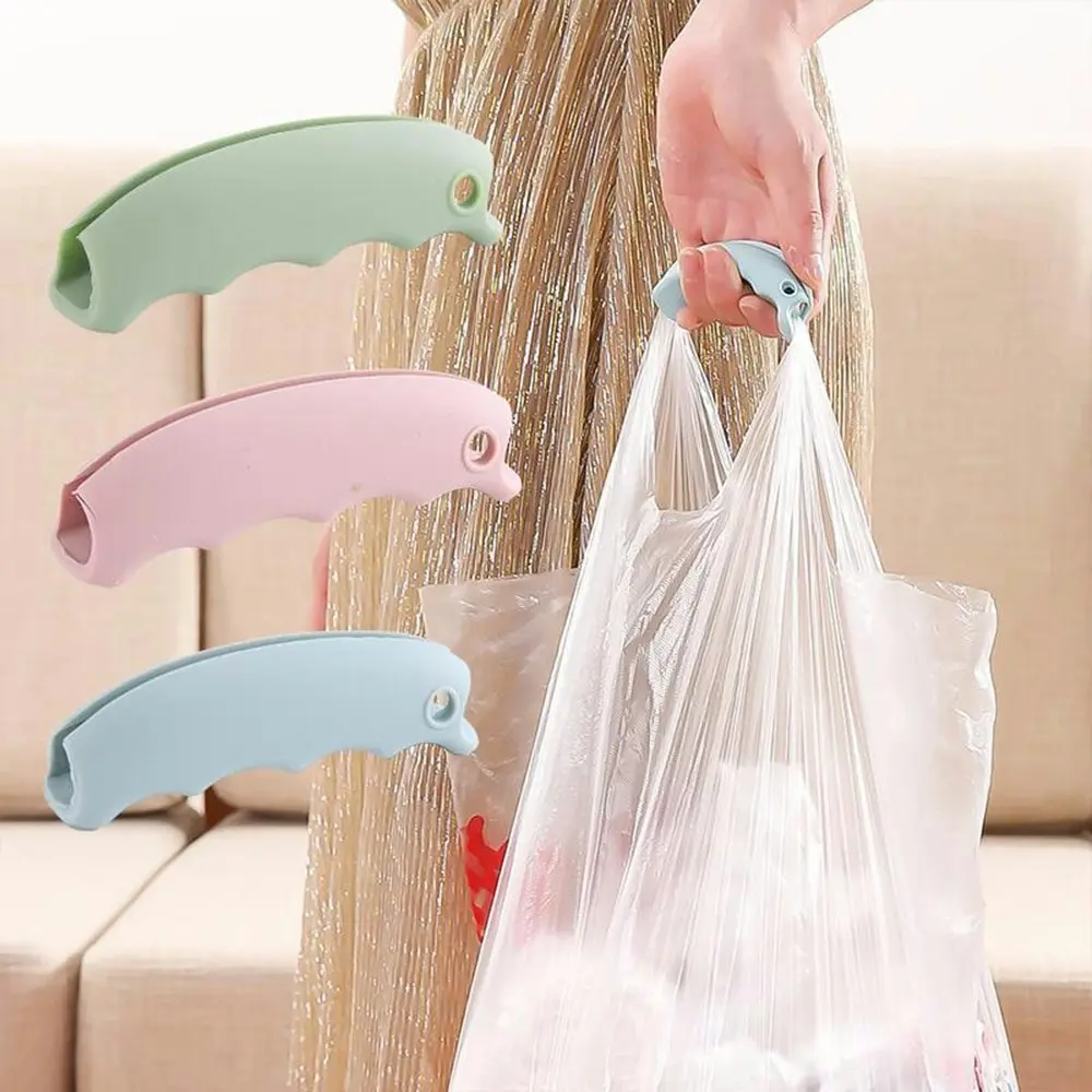 6Pcs Portable Silicone Mention Dish Protect Hands Trip Grocery Bag Holder Clips