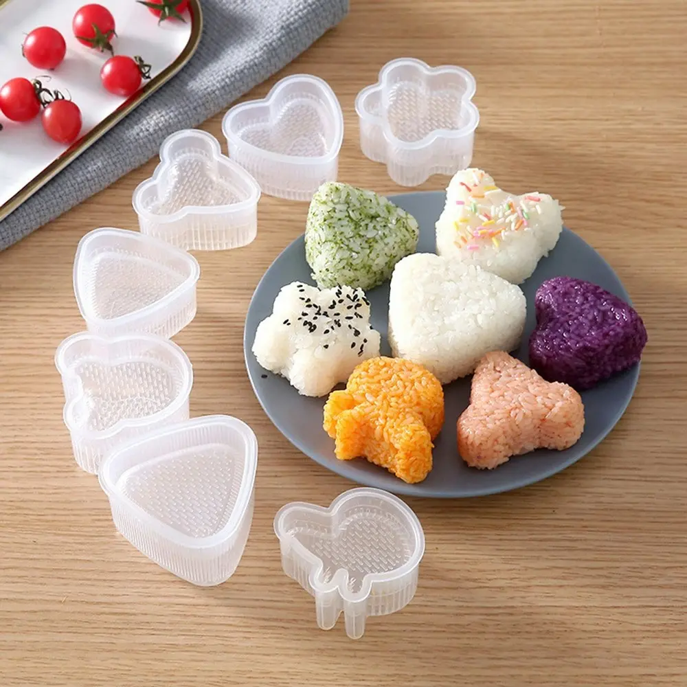 8Pcs Cartoon Shape Rice Ball Set Sushi Roll Sushi Mold Rice Ball Bento Mold