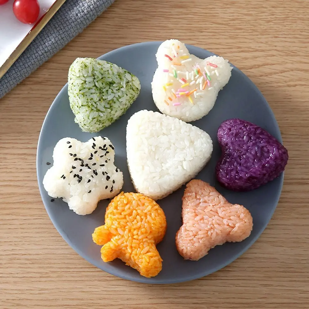 8Pcs Cartoon Shape Rice Ball Set Sushi Roll Sushi Mold Rice Ball Bento Mold