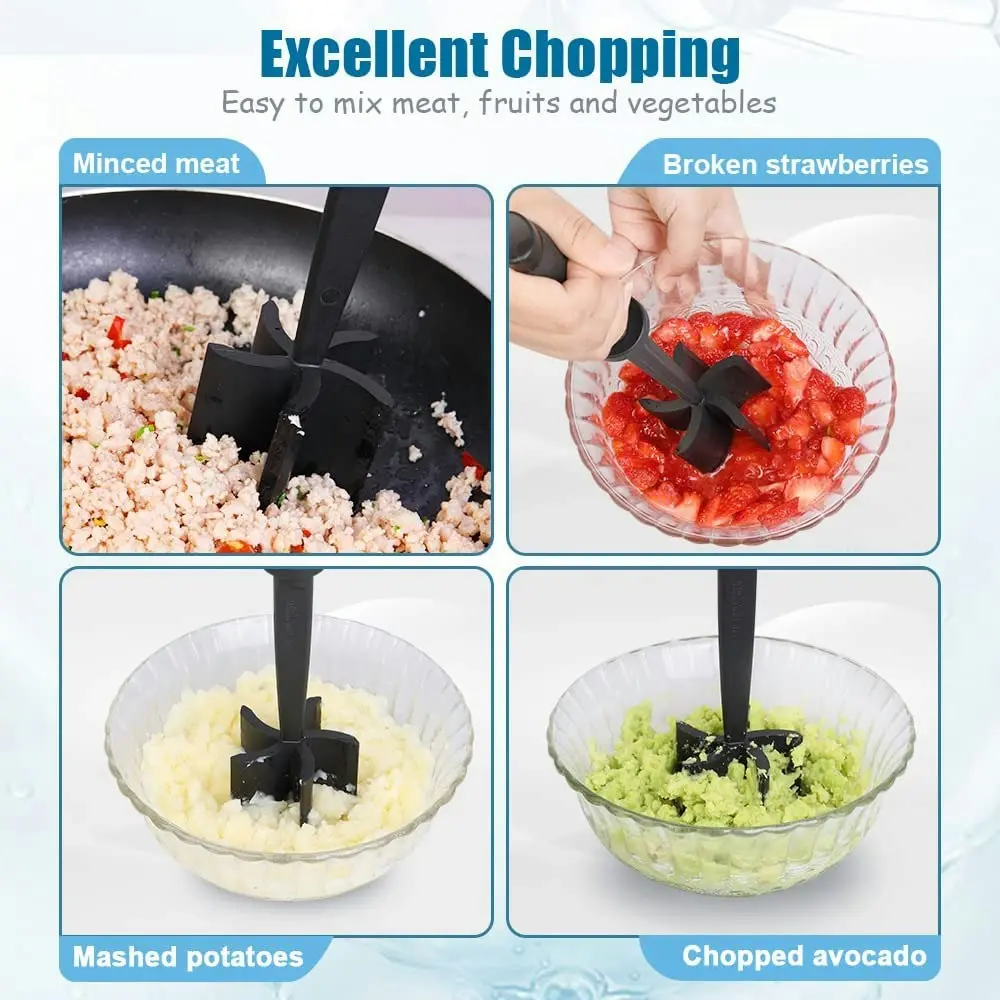 Meat Chopper Heat Resistant Hamburger Chopper Non Stick Nylon Meat Chopper