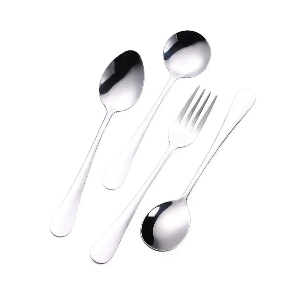 4pcs Food Portable Cutlery Stainless Steel Table Fork Spoon Dinner Set