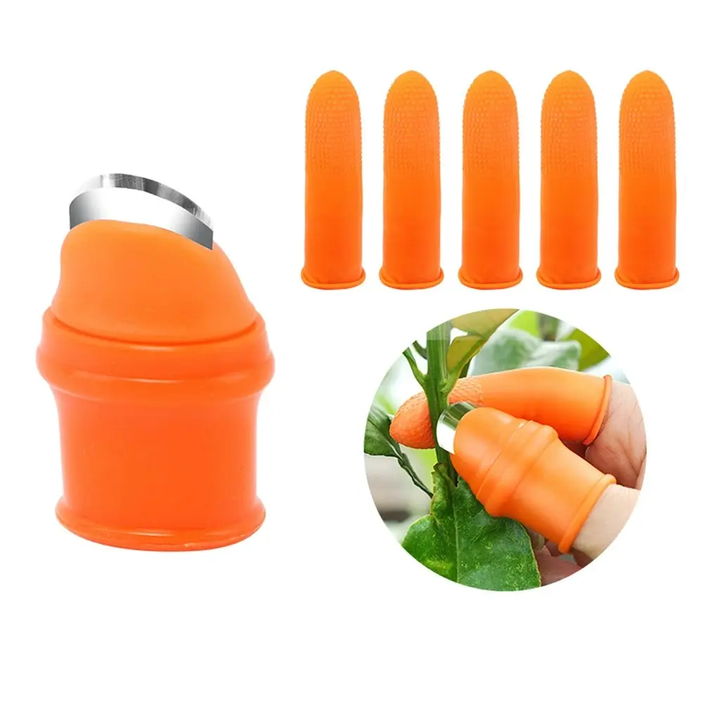 12Pcs Gardening Silicone Thumb Knife Harvesting Tool For Men'S And Women'S