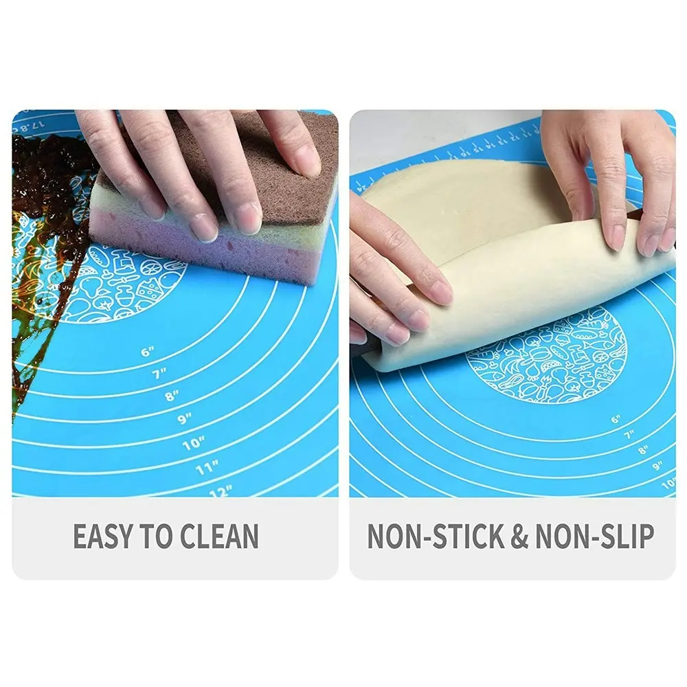 Non-Stick Silicone Baking Mat for Pastry Rolling Dough with Measurements