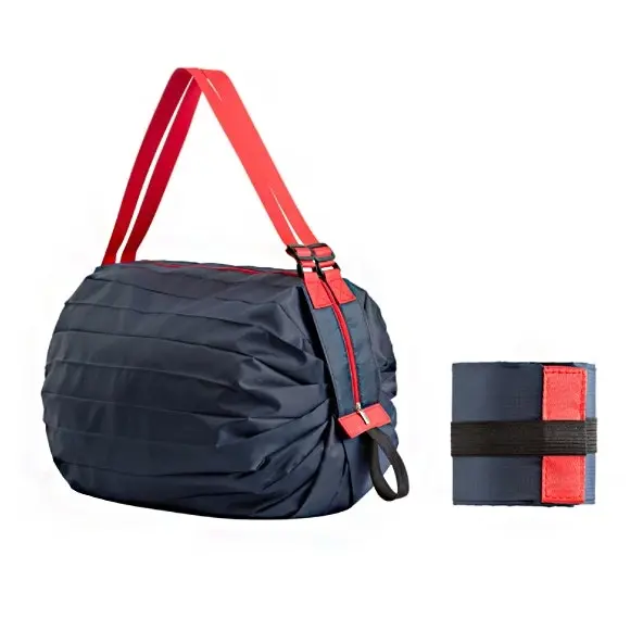 Folding eco-friendly shopping bag large-capacity portable shoulder bag