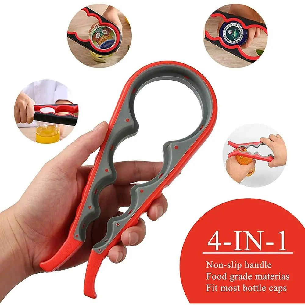 3 Pack 5 in 1 multi function can opener bottle opener kit