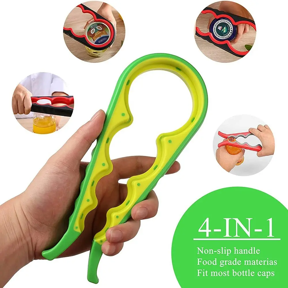 3 Pack 5 in 1 multi function can opener bottle opener kit