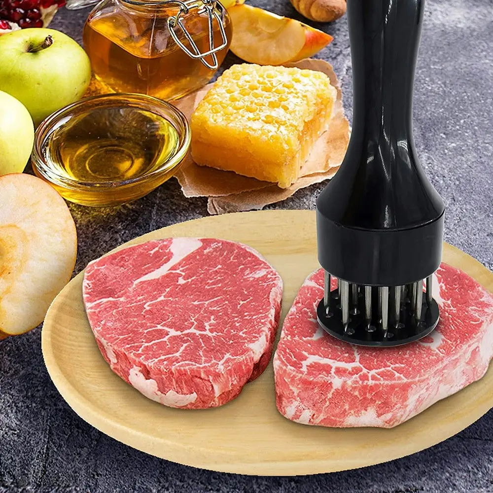 Meat Tenderizer with Stainless Steel Needle-Black