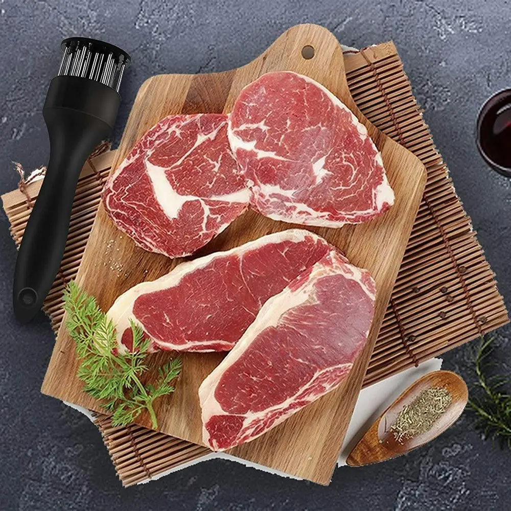 Meat Tenderizer with Stainless Steel Needle-Black