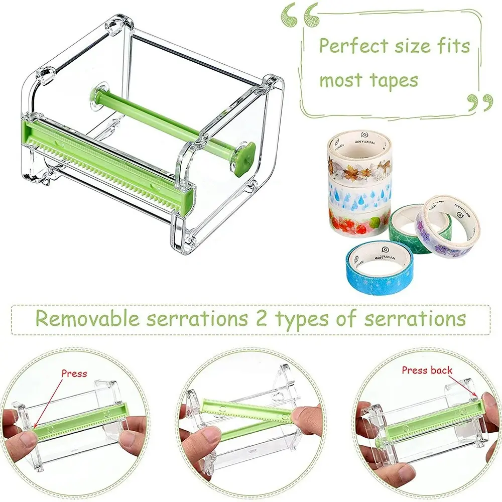 Transparent Desktop Tape Machine Tape Cutting Machine,Mini Tape Storage Box