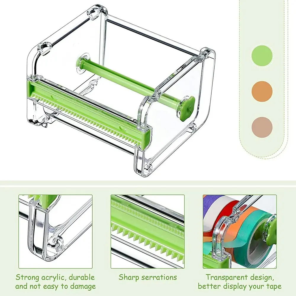 Transparent Desktop Tape Machine Tape Cutting Machine,Mini Tape Storage Box