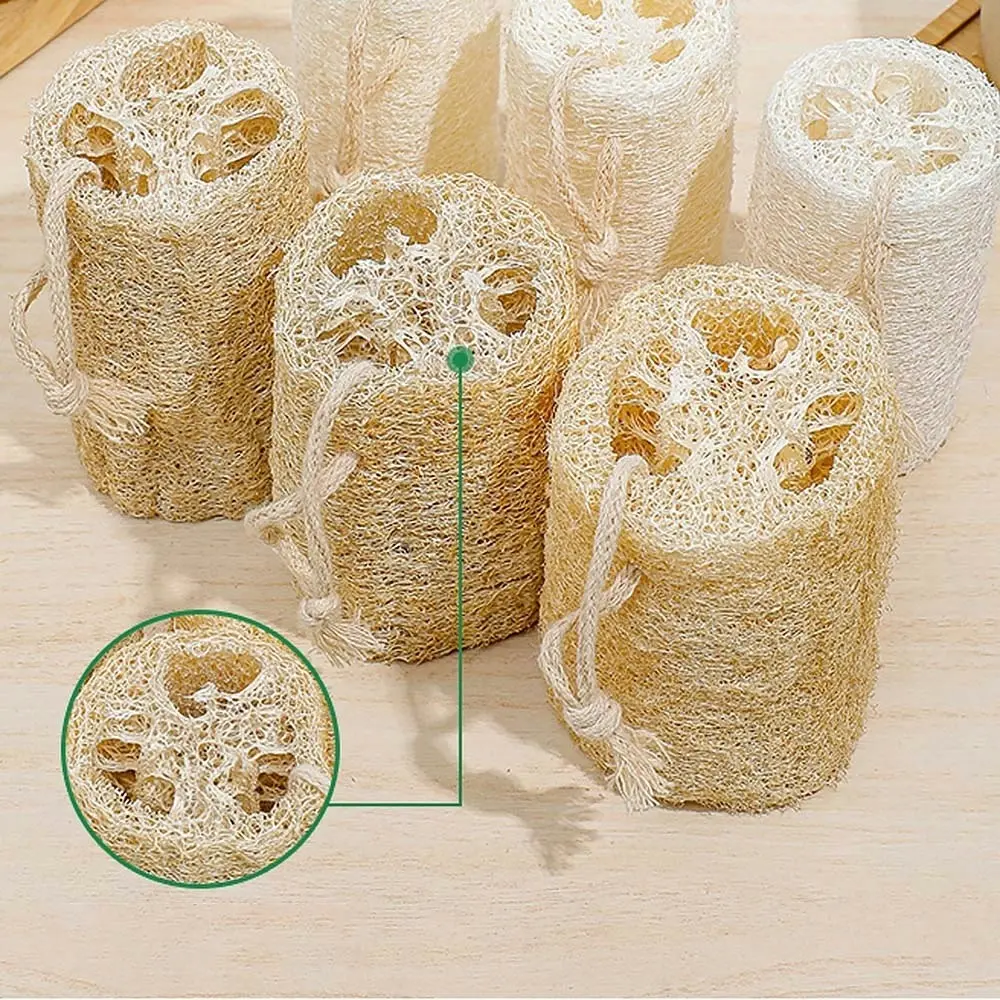 6 Pcs Loofah Cup Brush Dish Brush Pure Handmade Cup Brush Cleaning Brush