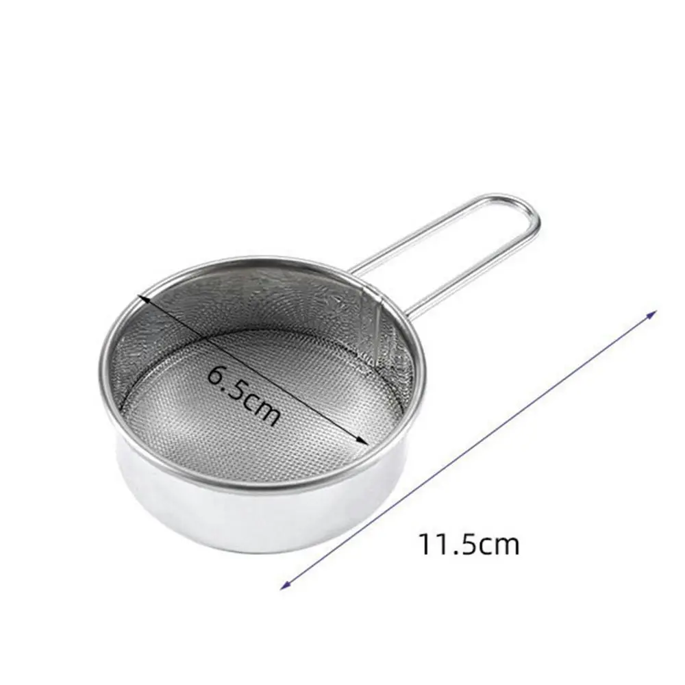 2pcs Stainless Steel Strainer Hand-held Flour Sieve Mini Flour Sifter for Baking