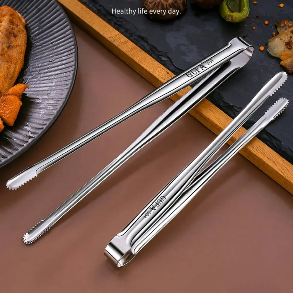 3Pcs Stainless Steel Grill Tongs Cooking Utensils For BBQ Baking Accessories