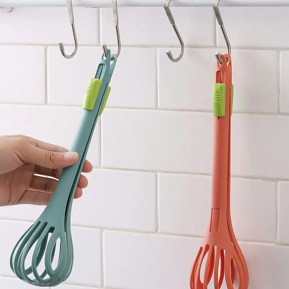 2Pcs Egg Beater Food Tong Hand Whisk Mixer Cream Baking Flour Stirrer Gadget