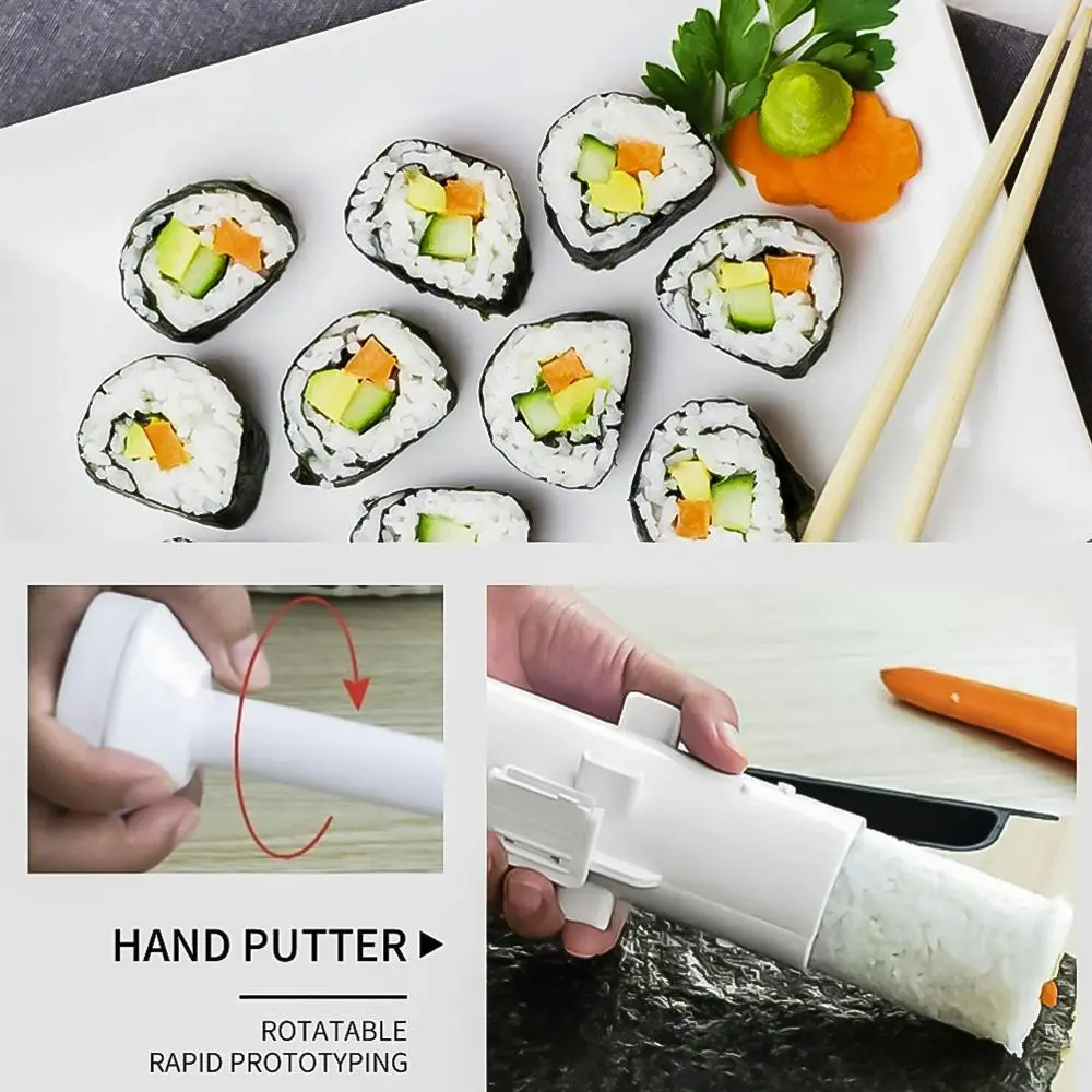 Sushi Maker Roller Rice Mold Vegetable Meat Rolling Gadgets DIY Sushi  Machine