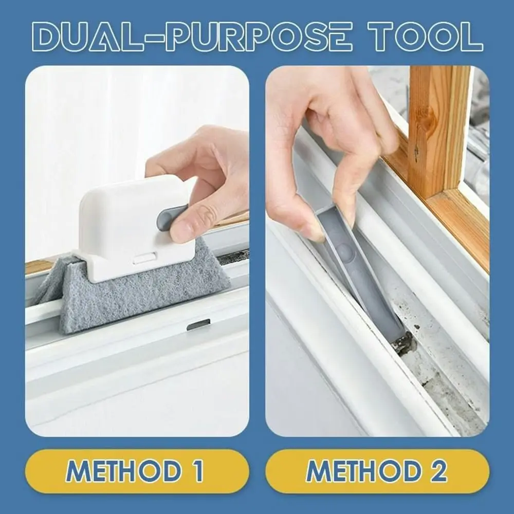 3 Pcs Window Groove Cleaning Cloth Windows Slot Cleaner Brush Groove Brush