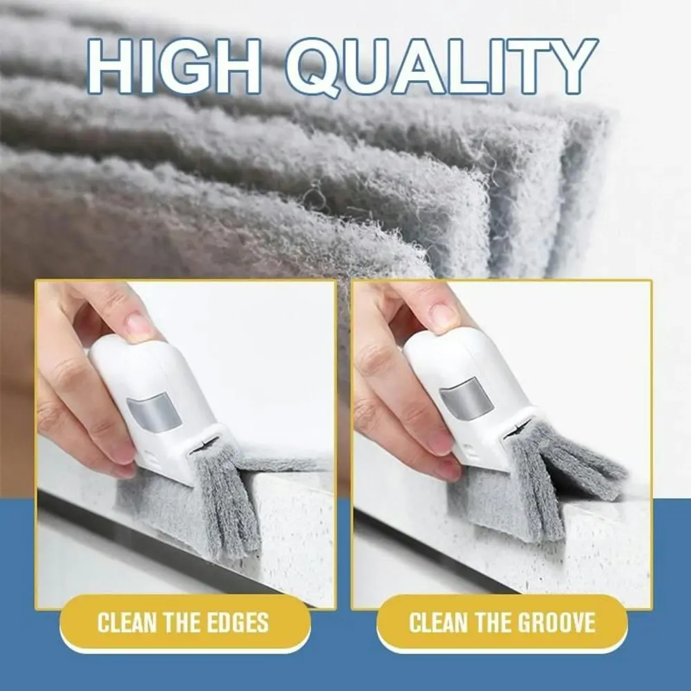 3 Pcs Window Groove Cleaning Cloth Windows Slot Cleaner Brush Groove Brush