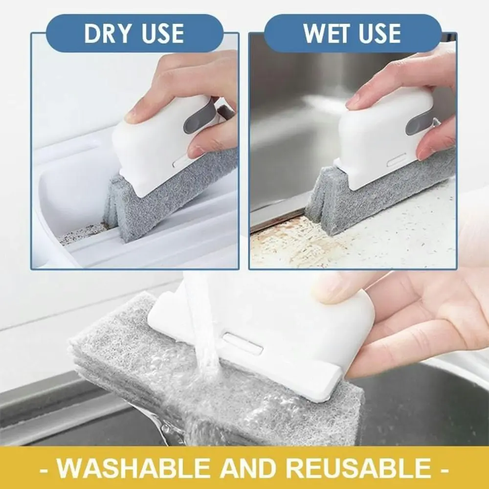 3 Pcs Window Groove Cleaning Cloth Windows Slot Cleaner Brush Groove Brush