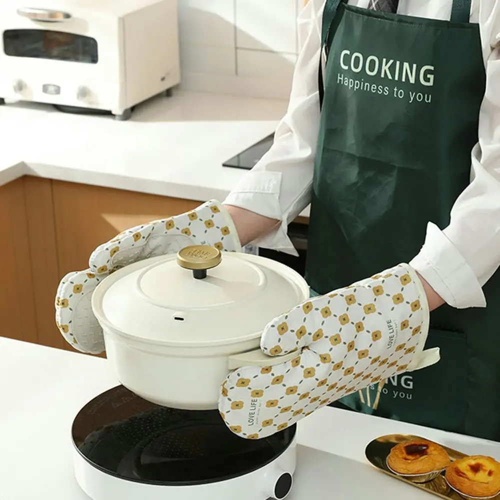 1pairs Oven Gloves Anti-scalding Gloves Microwave Insulating Gloves Baking Tools