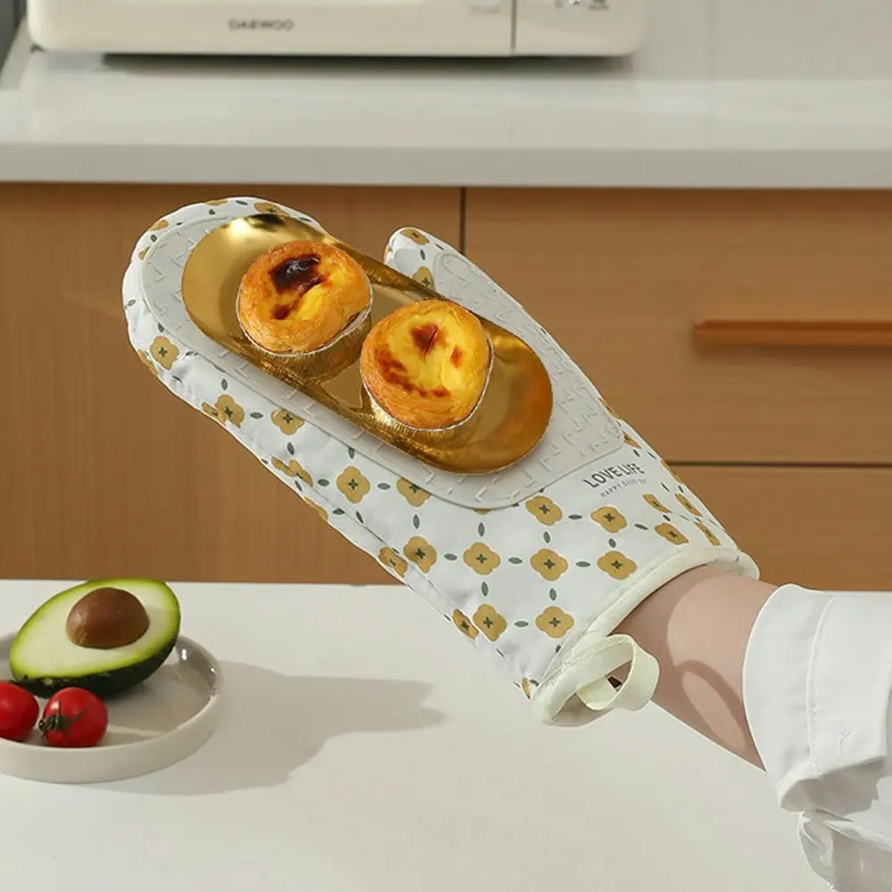 1pairs Oven Gloves Anti-scalding Gloves Microwave Insulating Gloves Baking Tools