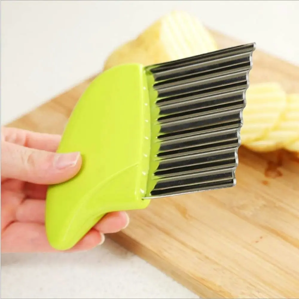 4 Pack Crinkle Cutter Cutting Tool French Fry Slicer Potato Cutter