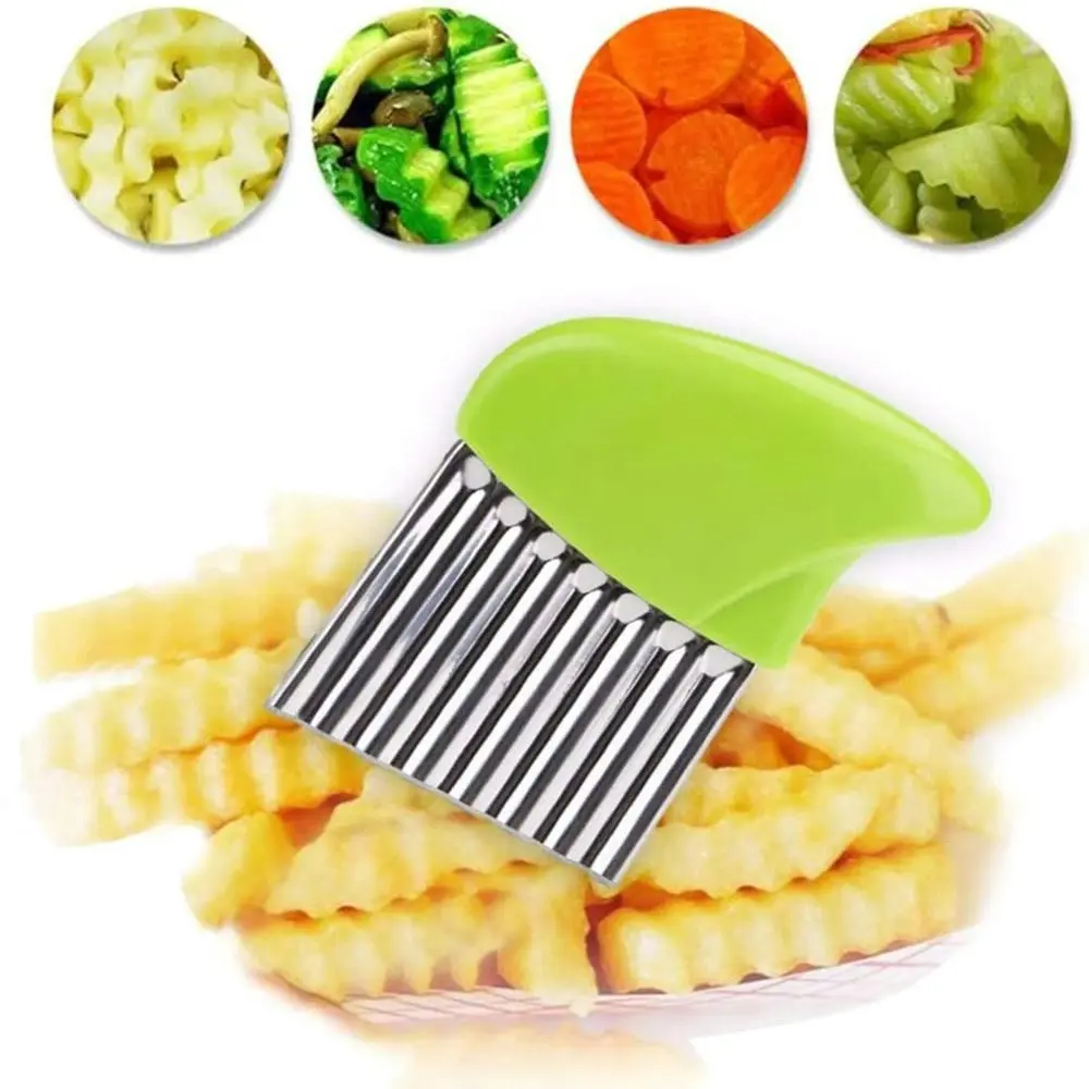 4 Pack Crinkle Cutter Cutting Tool French Fry Slicer Potato Cutter