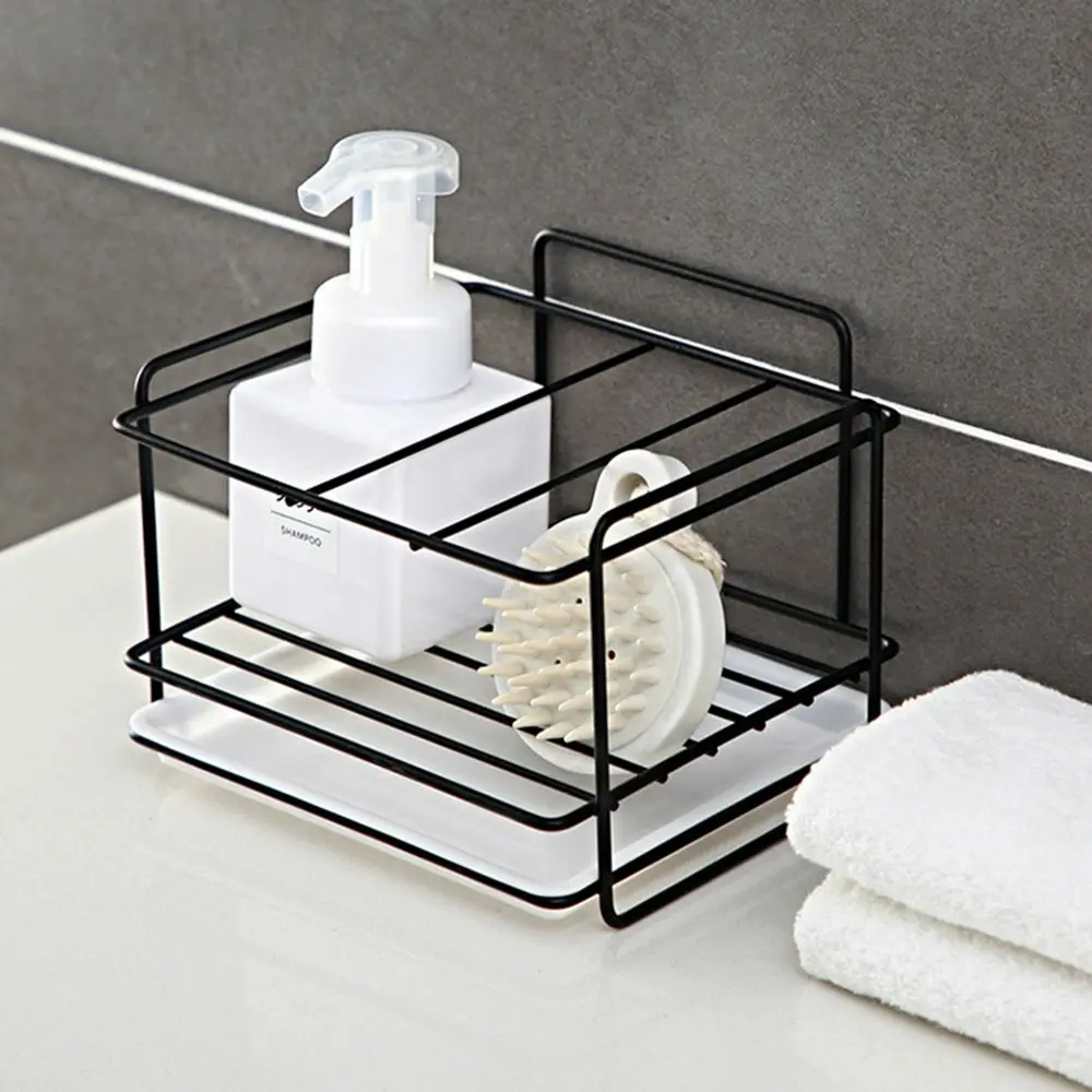 Sink Sponge Drain Storage Rack Iron Kitchen Cleaning Cloth Storage Shelf