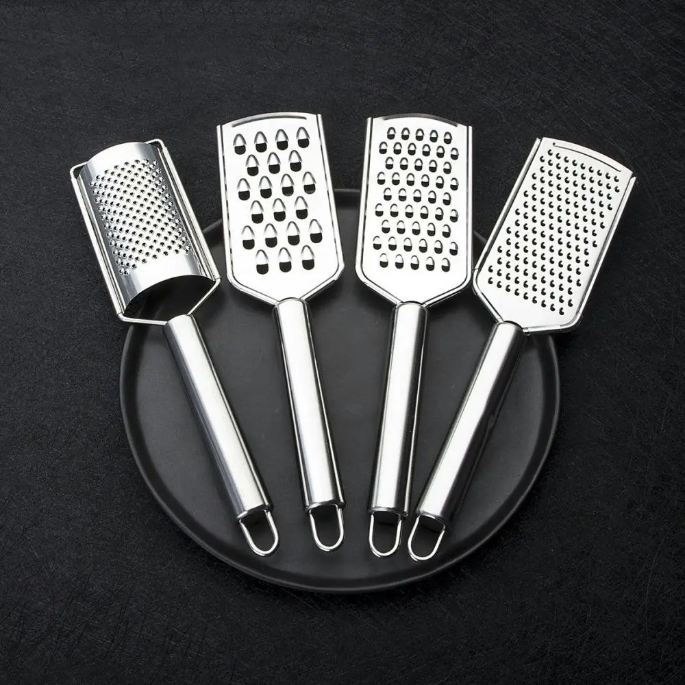 4 pack stainless steel handheld multi-purpose kitchen food graters