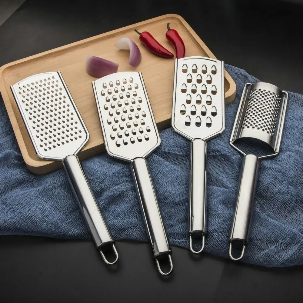 4 pack stainless steel handheld multi-purpose kitchen food graters