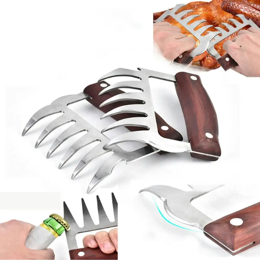 2 Pcs Stainless Steel Multi-Function Meat Shredder