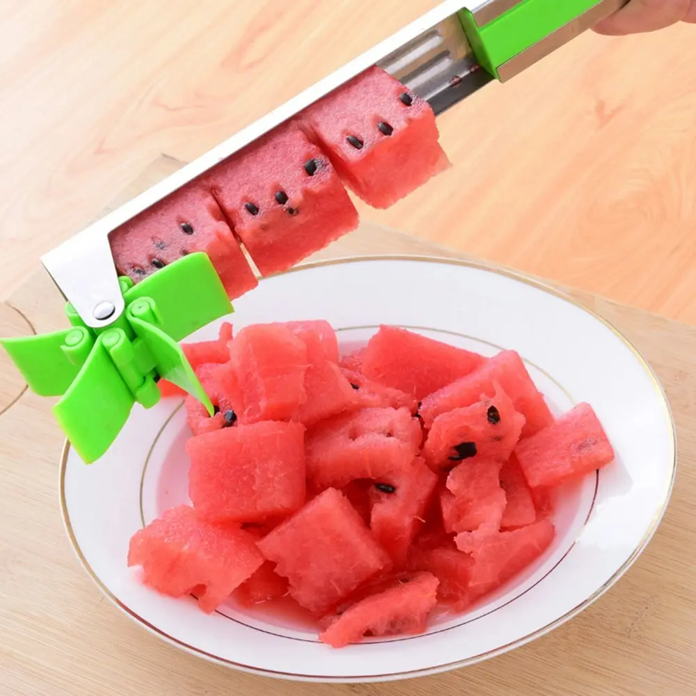 Stainless Steel Windmill Watermelon Slicer Cutter Knife