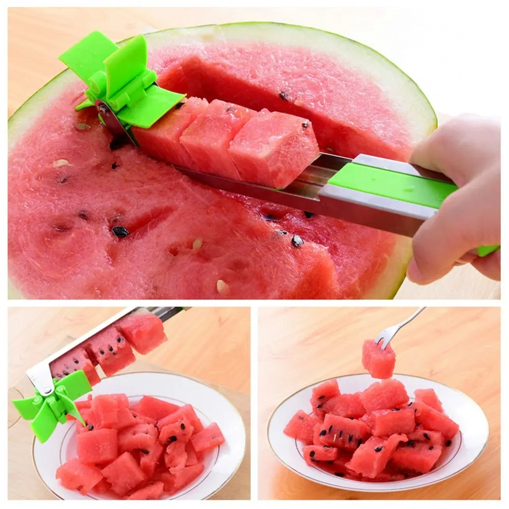 Stainless Steel Windmill Watermelon Slicer Cutter Knife