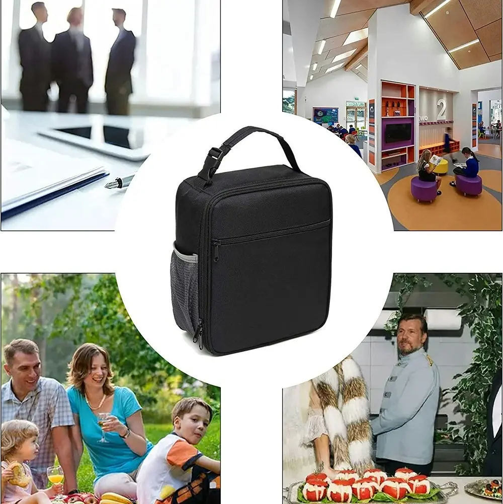 Lunch Box Men Women Lunch Bag Office Work School Reusable Portable Lunchbox