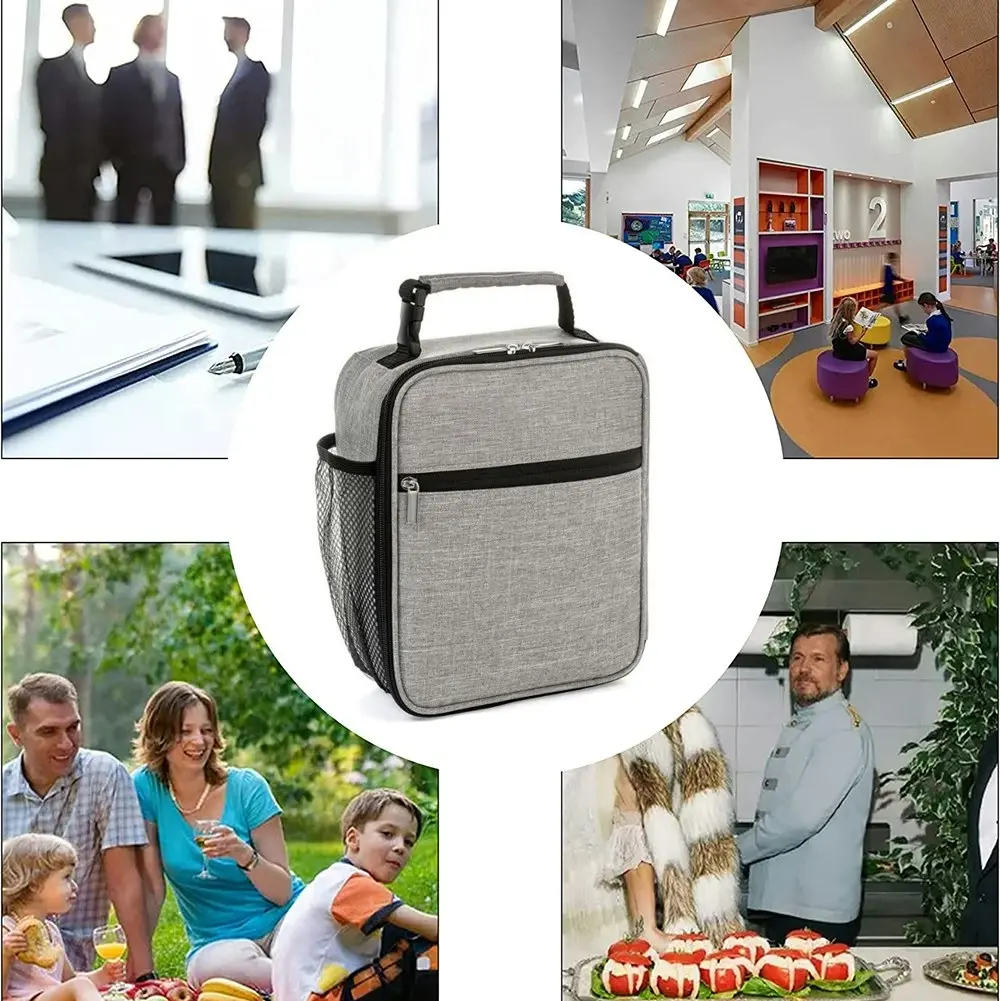 Lunch Box Men Women Lunch Bag Office Work School Reusable Portable Lunchbox