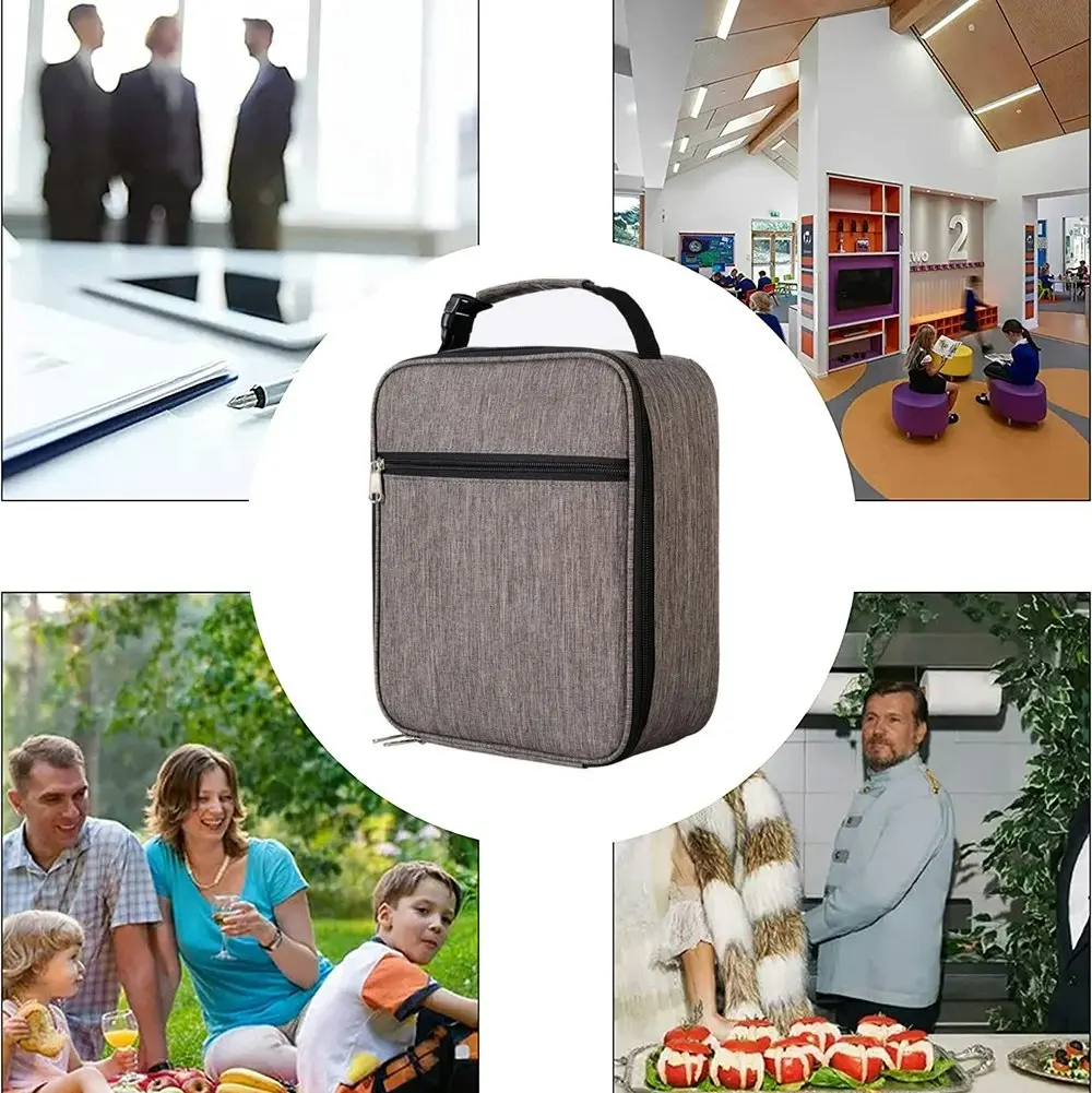 Lunch Box Men Women Lunch Bag Office Work School Reusable Portable Lunchbox