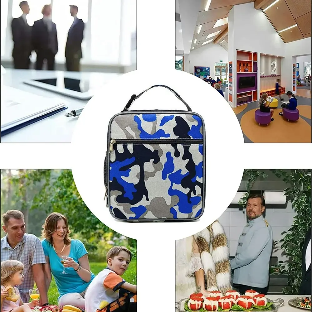 Lunch Box Men Women Lunch Bag Office Work School Reusable Portable Lunchbox