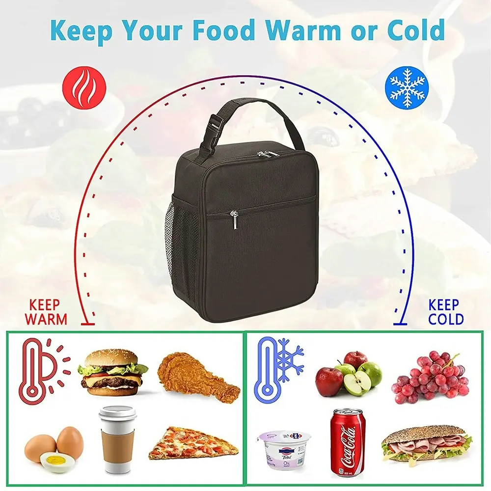 Lunch bag portable cooler bag outdoor picnic lunch box bag