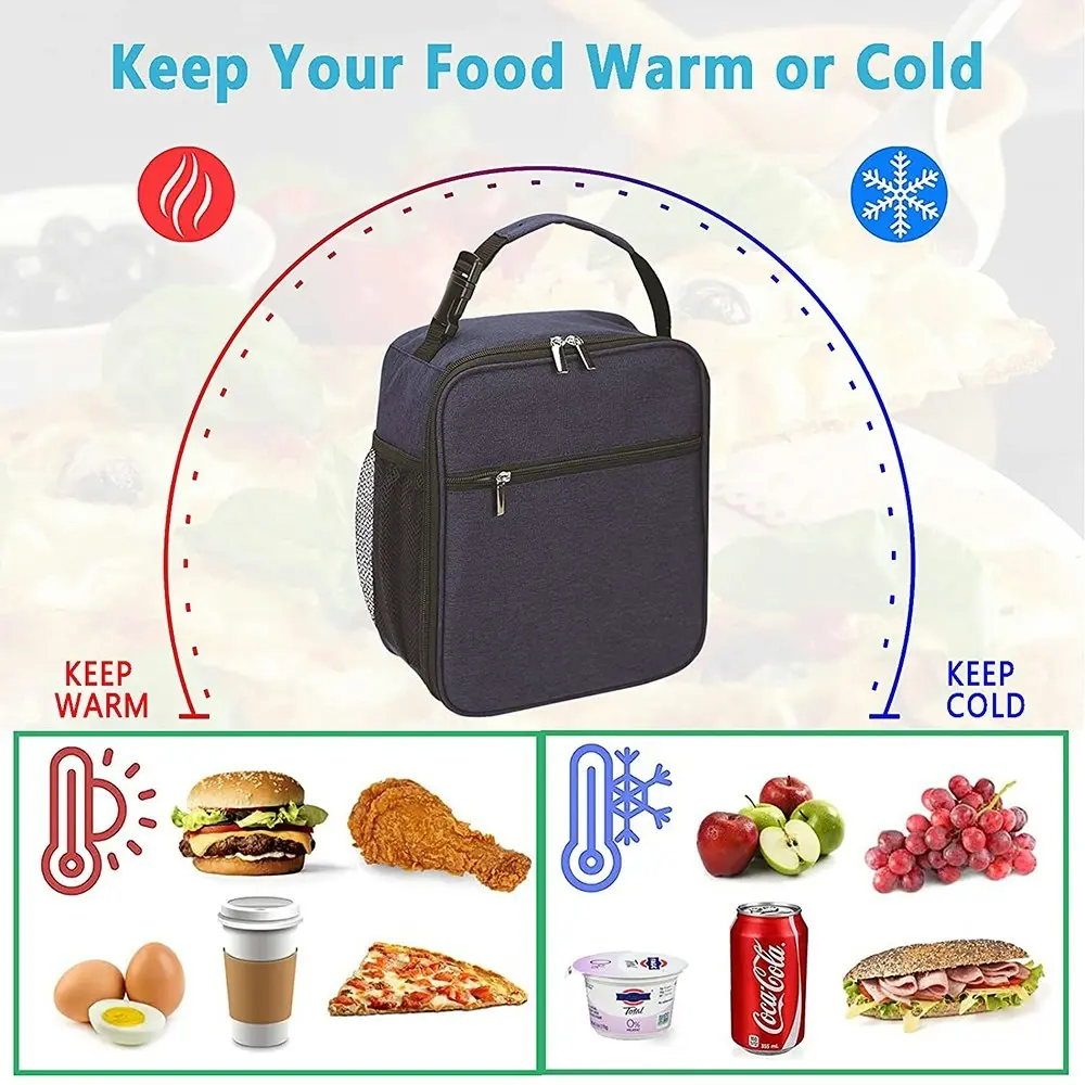 Lunch bag portable cooler bag outdoor picnic lunch box bag