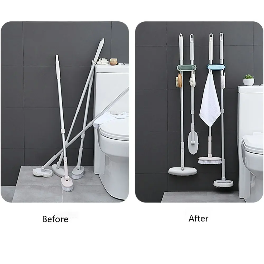 3 Pcs Wall Mount Mop Hook Mop Hanger Mop Storage Rack Broom Storage Rack