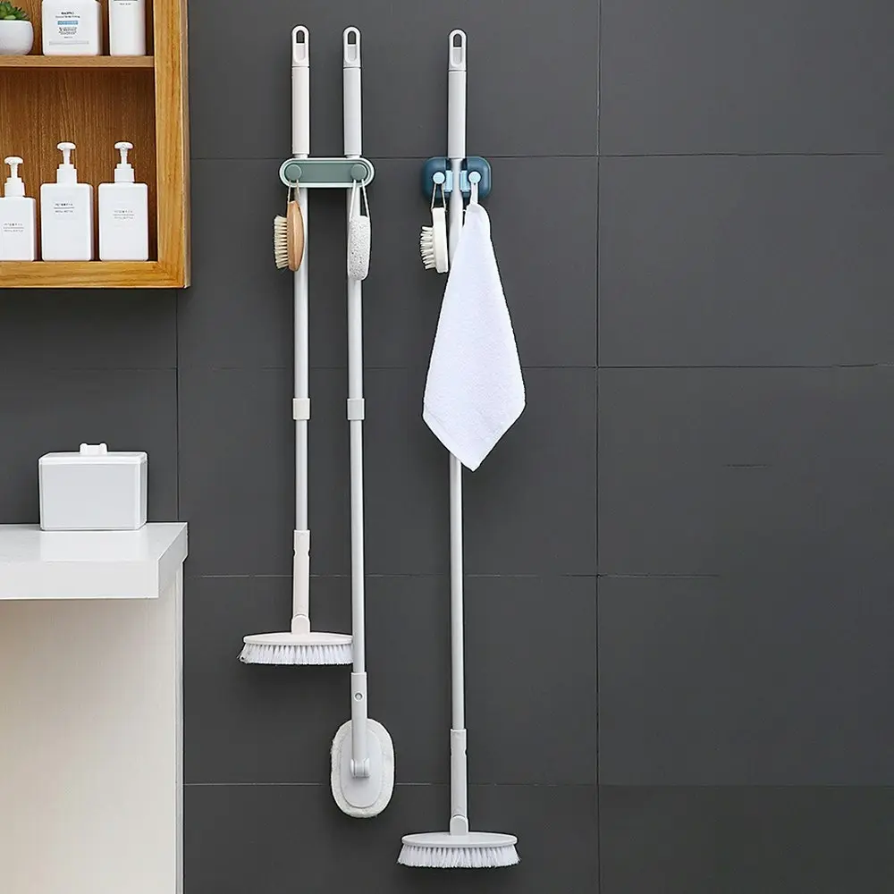 3 Pcs Wall Mount Mop Hook Mop Hanger Mop Storage Rack Broom Storage Rack