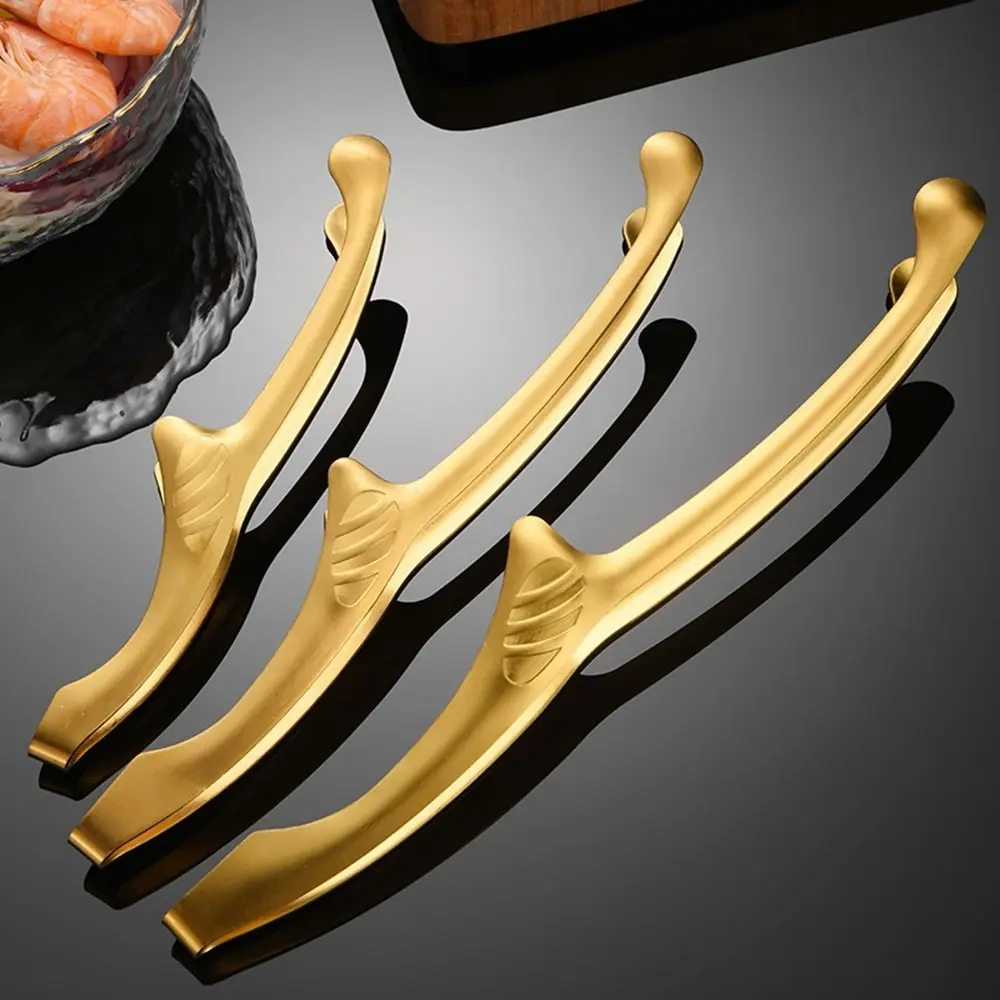 4 Pack Stainless Steel Grill Tongs Korean Japanese BBQ Steak Tongs